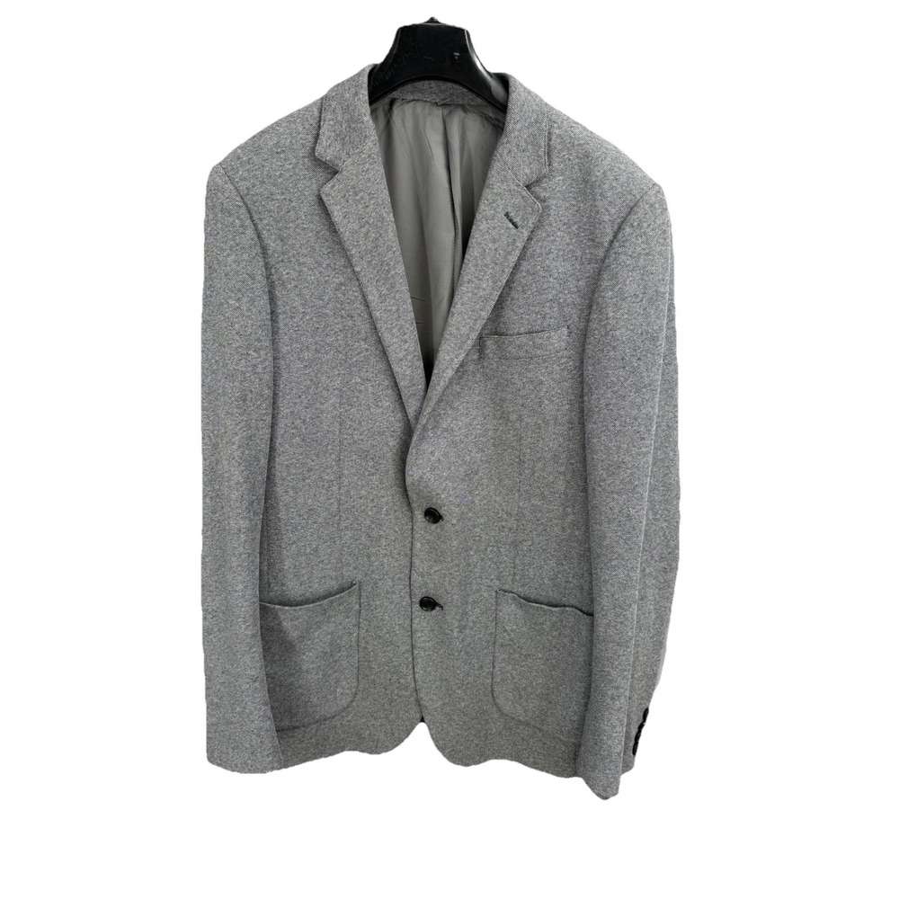 Bonobos Italian Fabric Gray Cotton Sport Coat Blazer Size 38L